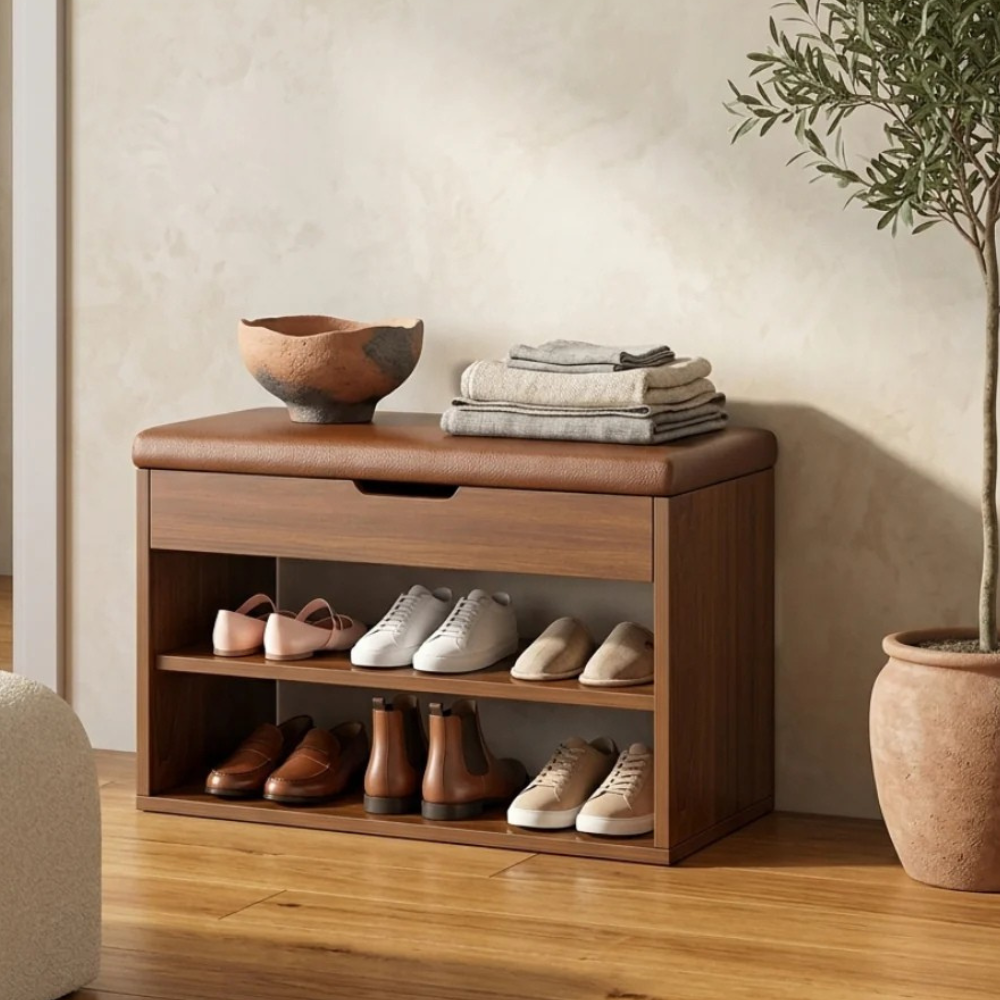 Contemporary 3-Tier Minimalist Shoe Storage Organizer in | Ridorn-Shoe Storage-Ridorn