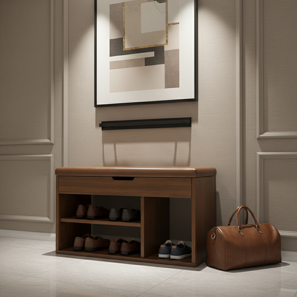 Contemporary 3-Tier Minimalist Shoe Storage Organizer in | Ridorn-Shoe Storage-Ridorn