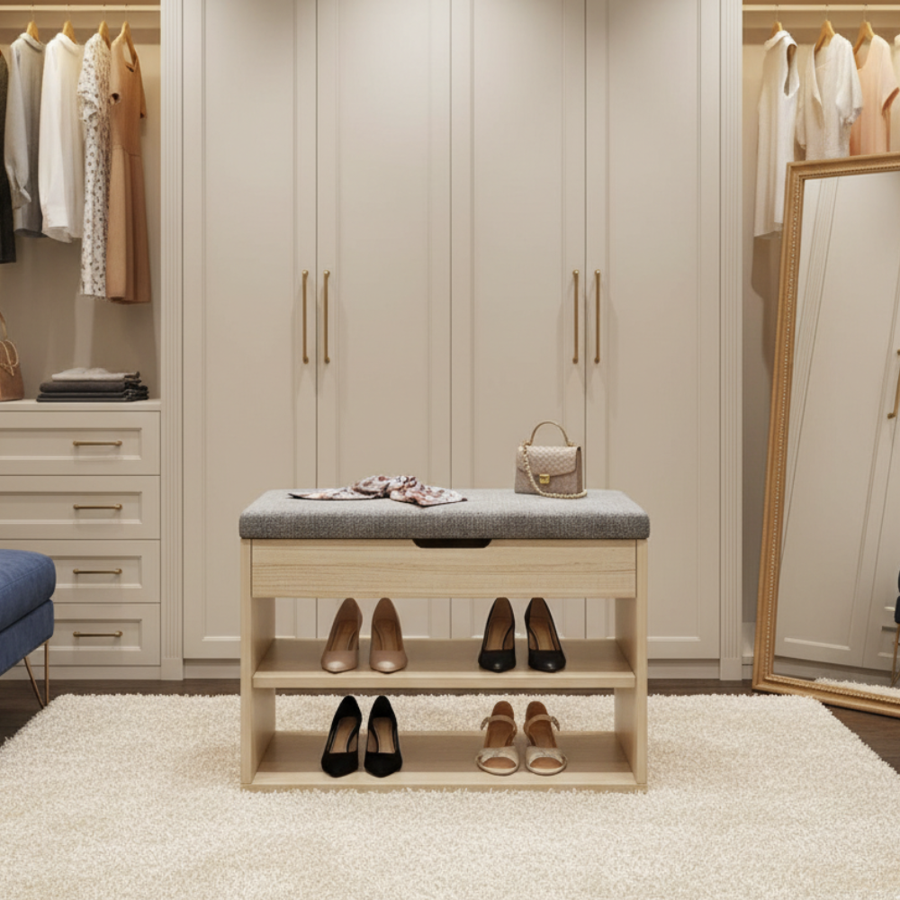 Contemporary 3-Tier Minimalist Shoe Storage Organizer in | Ridorn-Shoe Storage-Ridorn