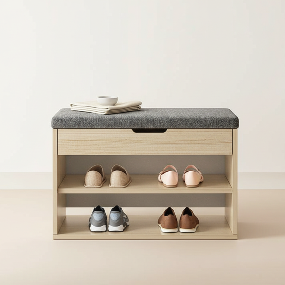 Contemporary 3-Tier Minimalist Shoe Storage Organizer in | Ridorn-Shoe Storage-Ridorn