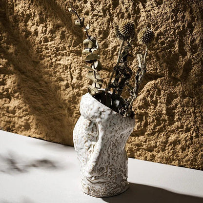 Contemporary Ceramic Face Vase for Floral Displays and Decor | Ridorn