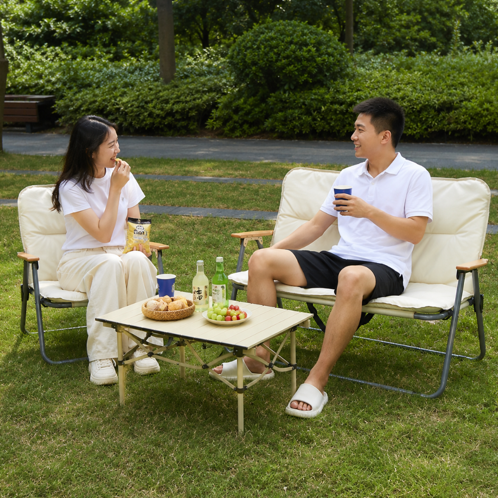 Contemporary Minimalist Folding Camping Chair with Backrest | Ridorn-Camping Chairs-Ridorn