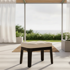 Contemporary Minimalist Low Stool with PU Leather Upholstery | Ridorn-Stools-Ridorn
