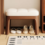Contemporary Minimalist Low Stool with PU Leather Upholstery | Ridorn-Stools-Ridorn
