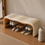 Contemporary Minimalist Shoe Bench with Storage and Metal | Ridorn-Benches-Ridorn