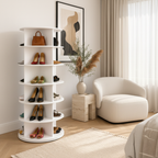 Contemporary Minimalist Shoe Storage Rack - 4 to 7 Tiers | Ridorn-Shoe Racks-Ridorn