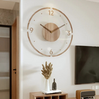 Contemporary Silent Wooden Wall Clock for Modern Spaces | Ridorn-Clocks-Ridorn