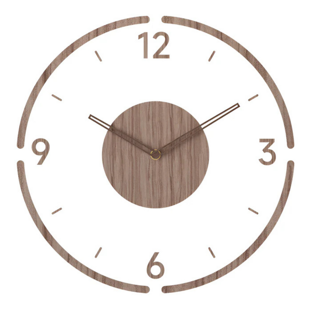 Contemporary Silent Wooden Wall Clock for Modern Spaces | Ridorn-Clocks-Ridorn