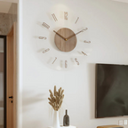 Contemporary Silent Wooden Wall Clock for Modern Spaces | Ridorn-Clocks-Ridorn