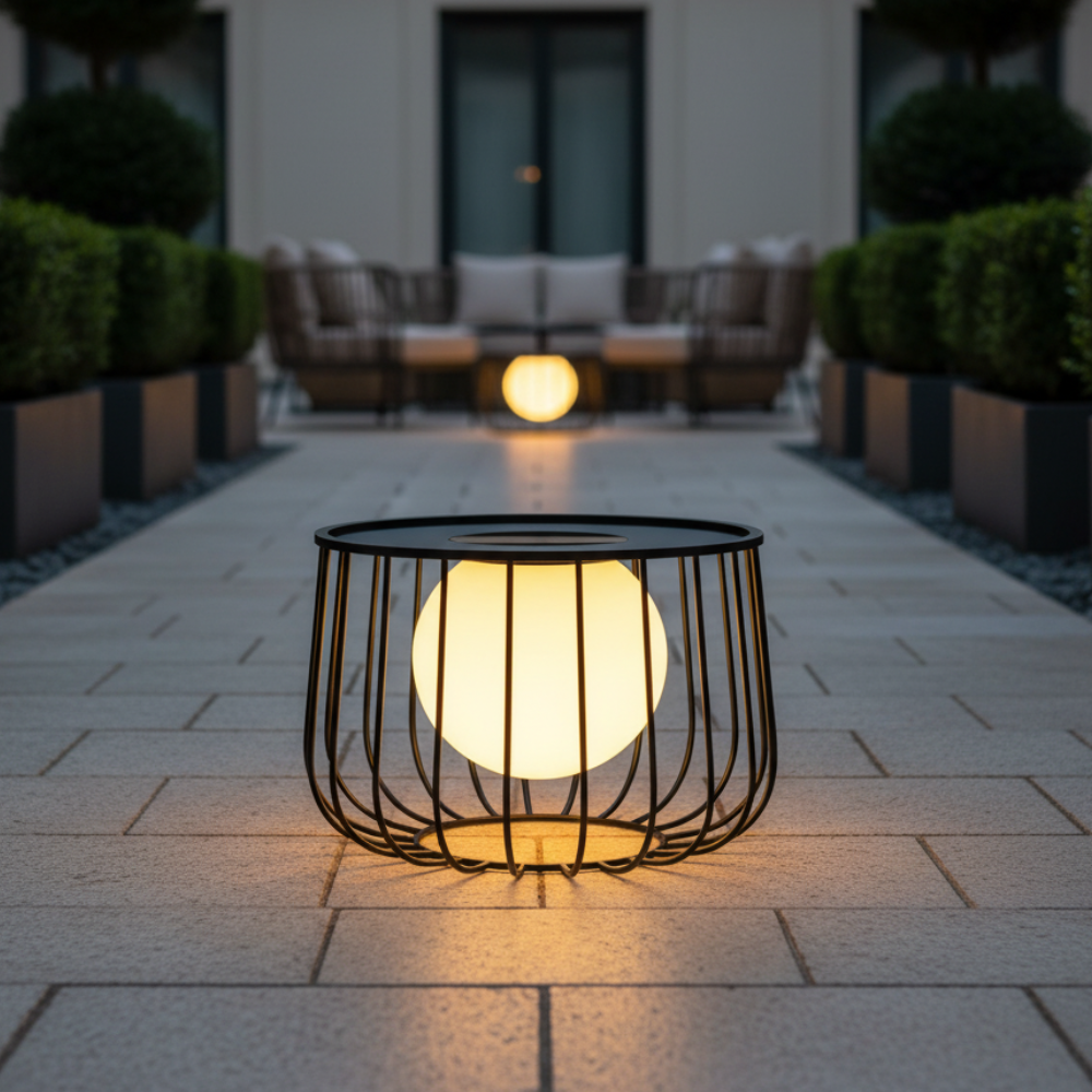 Contemporary Solar Lantern - Waterproof Dimmable LED for | Ridorn
