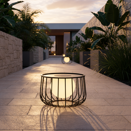 Contemporary Solar Lantern - Waterproof Dimmable LED for | Ridorn