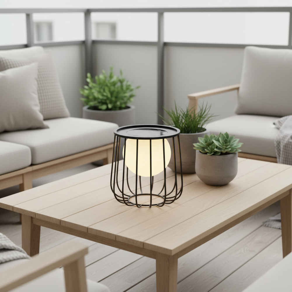 Contemporary Solar Lantern - Waterproof Dimmable LED for | Ridorn