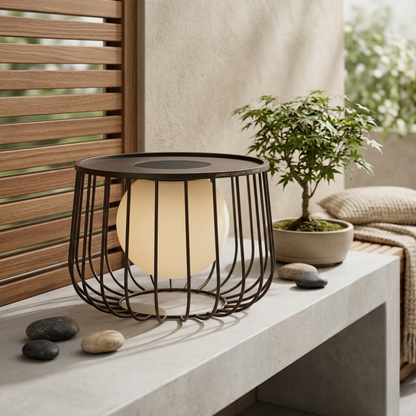 Contemporary Solar Lantern - Waterproof Dimmable LED for | Ridorn
