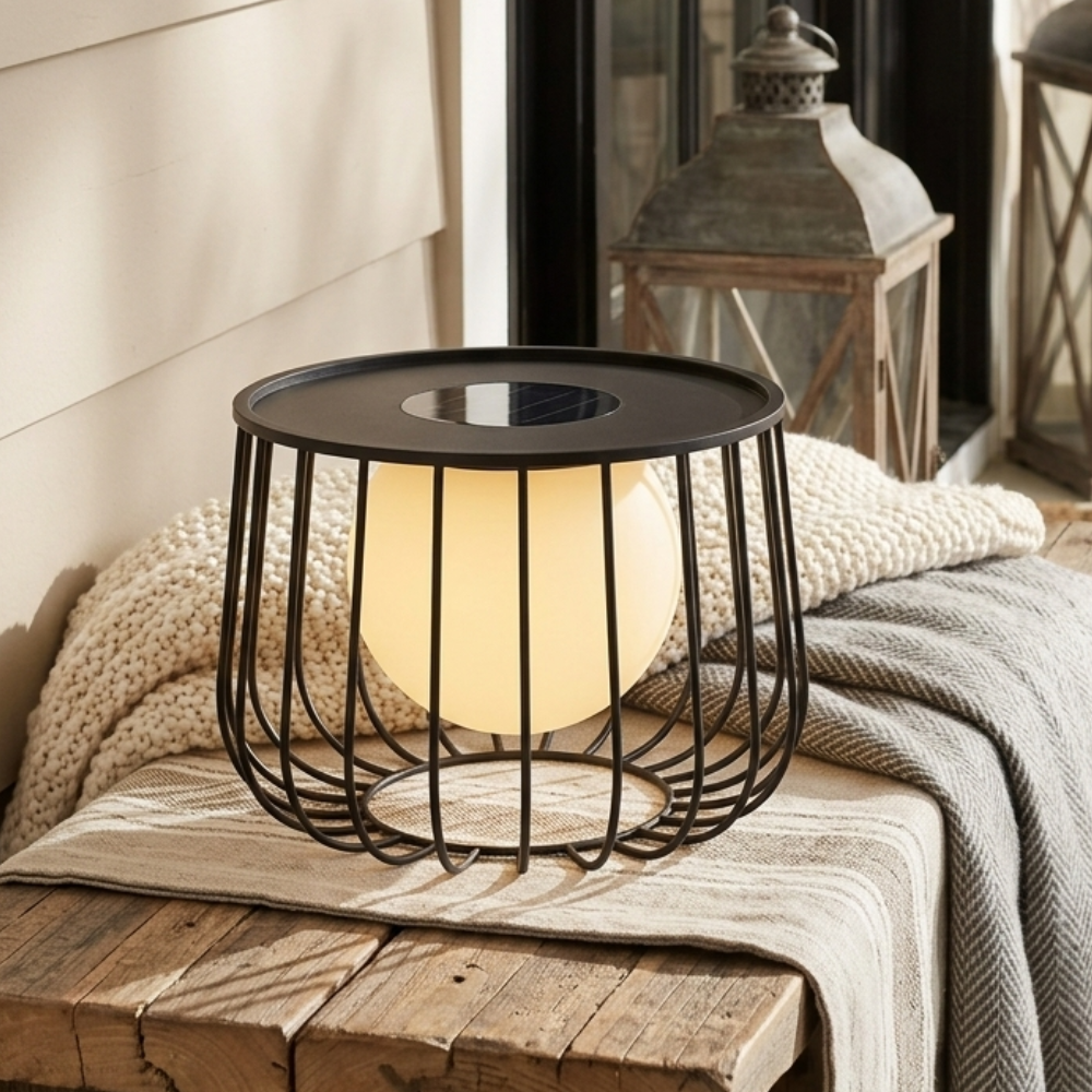 Contemporary Solar Lantern - Waterproof Dimmable LED for | Ridorn