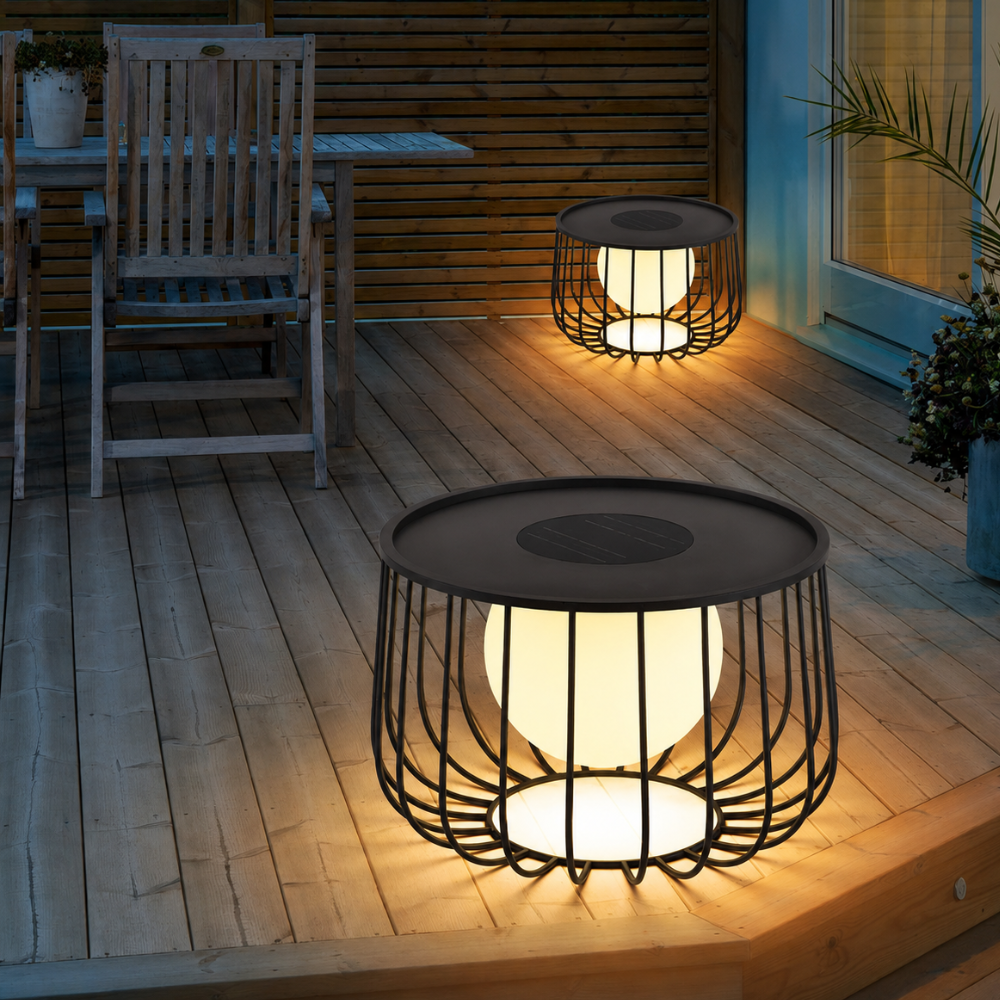 Contemporary Solar Lantern - Waterproof Dimmable LED for | Ridorn