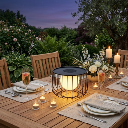 Contemporary Solar Lantern - Waterproof Dimmable LED for | Ridorn