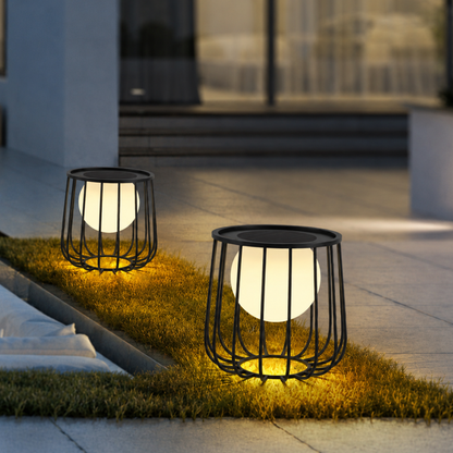 Contemporary Solar Lantern - Waterproof Dimmable LED for | Ridorn