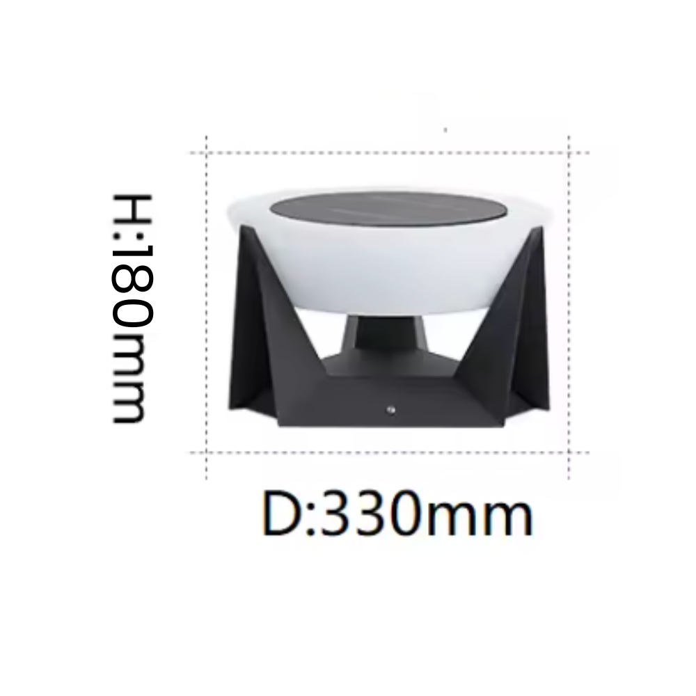 Contemporary Solar Outdoor Light with Adjustable Brightness | Ridorn