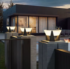 Contemporary Solar Outdoor Light with Adjustable Brightness | Ridorn