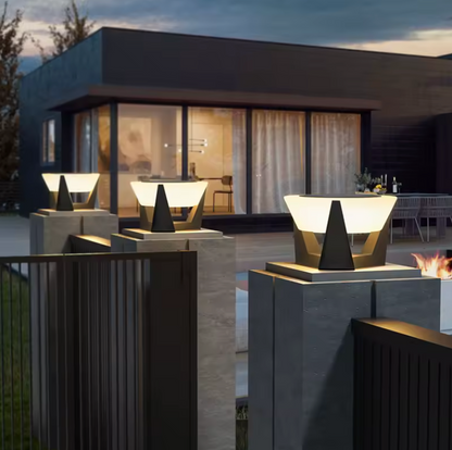 Contemporary Solar Outdoor Light with Adjustable Brightness | Ridorn