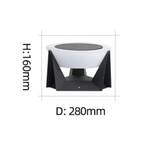 Contemporary Solar Outdoor Light with Adjustable Brightness | Ridorn