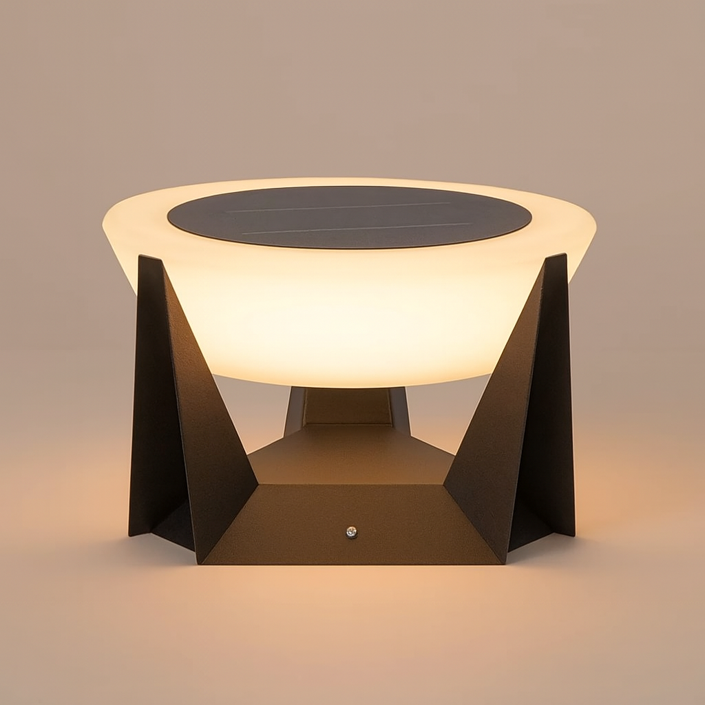 Contemporary Solar Outdoor Light with Adjustable Brightness | Ridorn