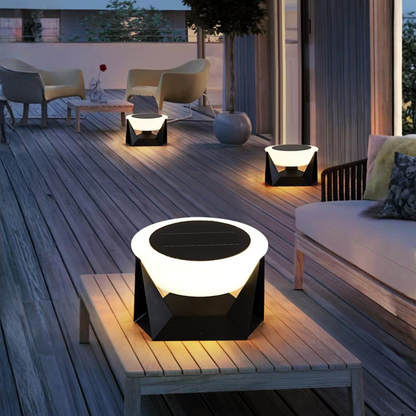 Contemporary Solar Outdoor Light with Adjustable Brightness | Ridorn