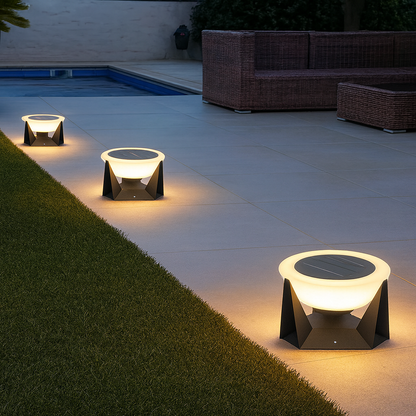 Contemporary Solar Outdoor Light with Adjustable Brightness | Ridorn
