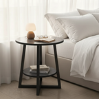 Contemporary Two-Tier Side Table for Small Spaces and | Ridorn-Side Table-Ridorn