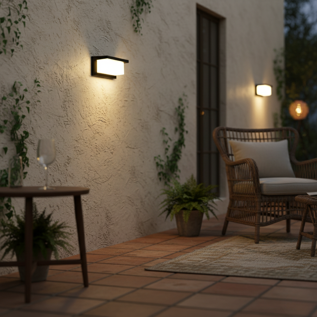 Contemporary Waterproof LED Outdoor Wall Light for Gardens | Ridorn-Outdoor Lighting-Ridorn