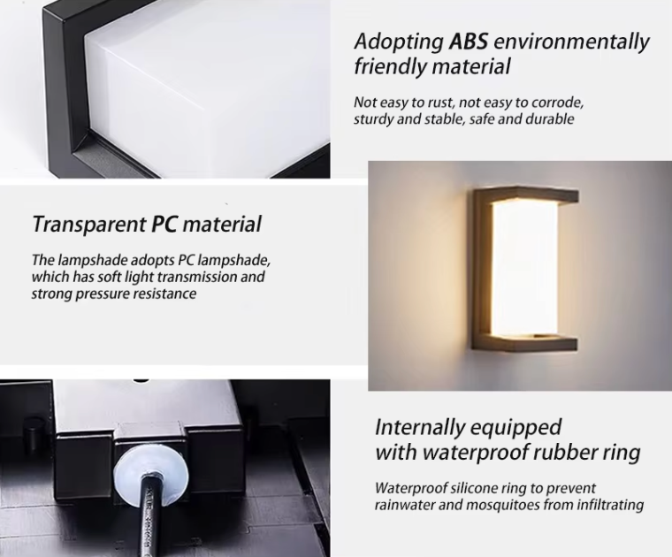Contemporary Waterproof LED Outdoor Wall Light for Gardens | Ridorn-Outdoor Lighting-Ridorn