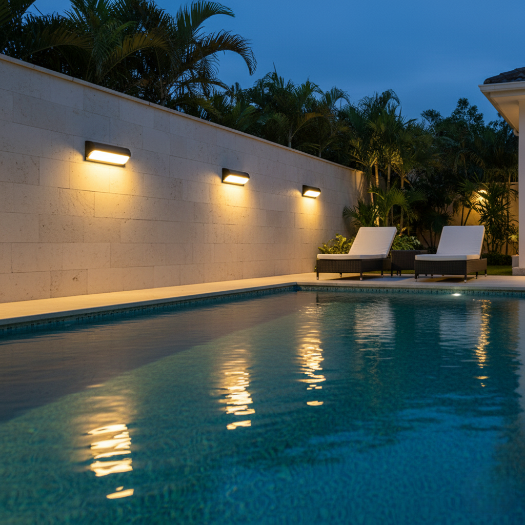Contemporary Waterproof LED Outdoor Wall Light for Gardens | Ridorn-Outdoor Lighting-Ridorn