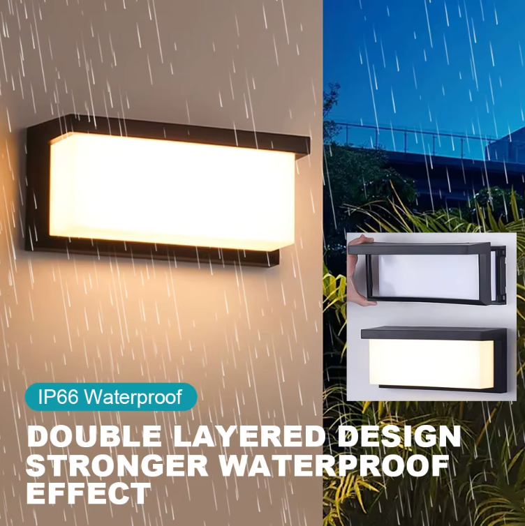 Contemporary Waterproof LED Outdoor Wall Light for Gardens | Ridorn-Outdoor Lighting-Ridorn