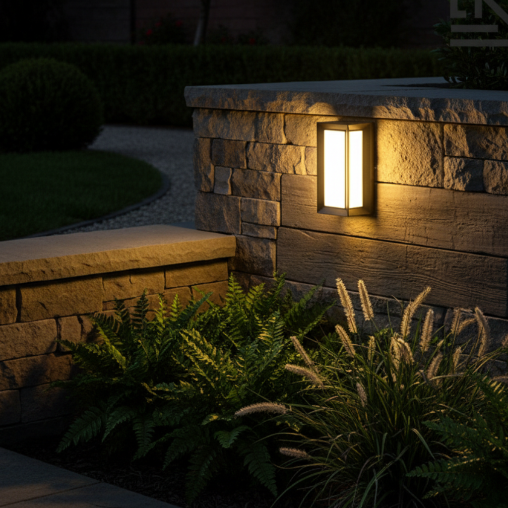Contemporary Waterproof LED Outdoor Wall Light for Gardens | Ridorn-Outdoor Lighting-Ridorn
