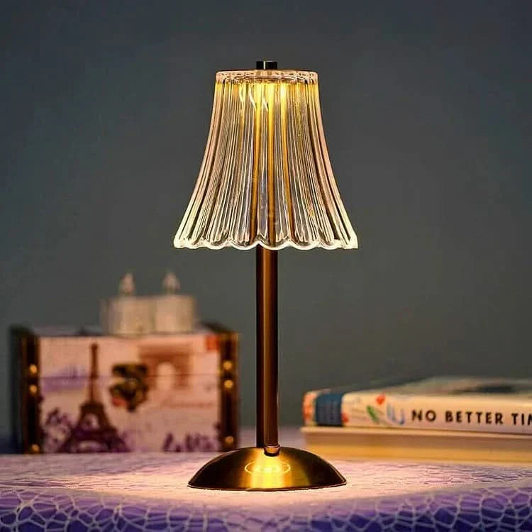 Cordless Crystal Effect LED Table Lamp | Ridorn-Table Lamp-Ridorn