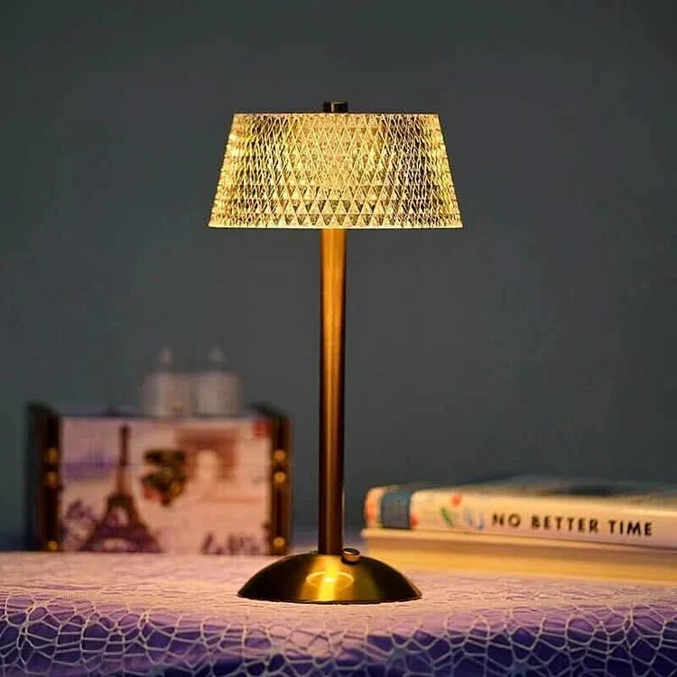 Cordless Crystal Effect LED Table Lamp | Ridorn-Table Lamp-Ridorn