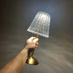 Cordless Crystal Effect LED Table Lamp | Ridorn-Table Lamp-Ridorn