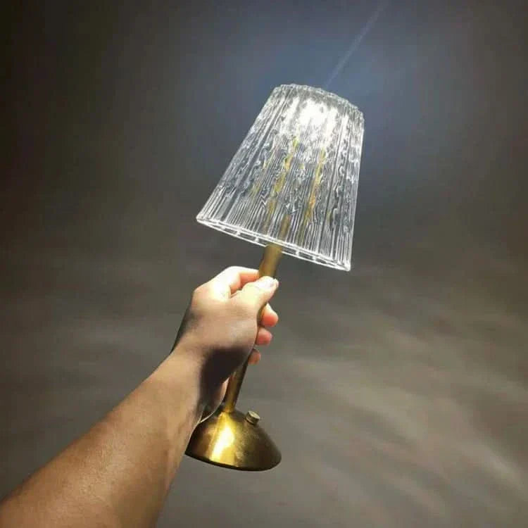 Cordless Crystal Effect LED Table Lamp | Ridorn-Table Lamp-Ridorn
