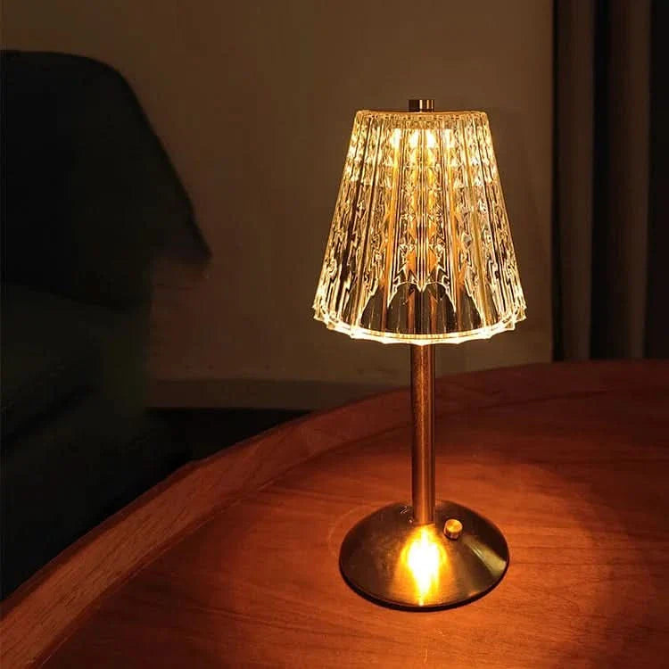 Cordless Crystal Effect LED Table Lamp | Ridorn-Table Lamp-Ridorn