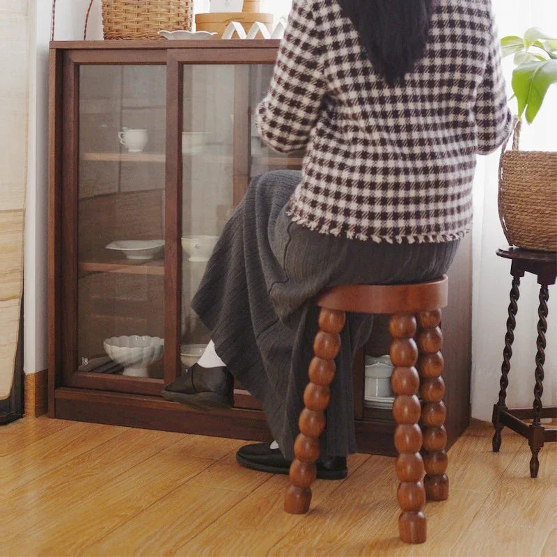 Coveon Wood Stool-Chairs-Ridorn