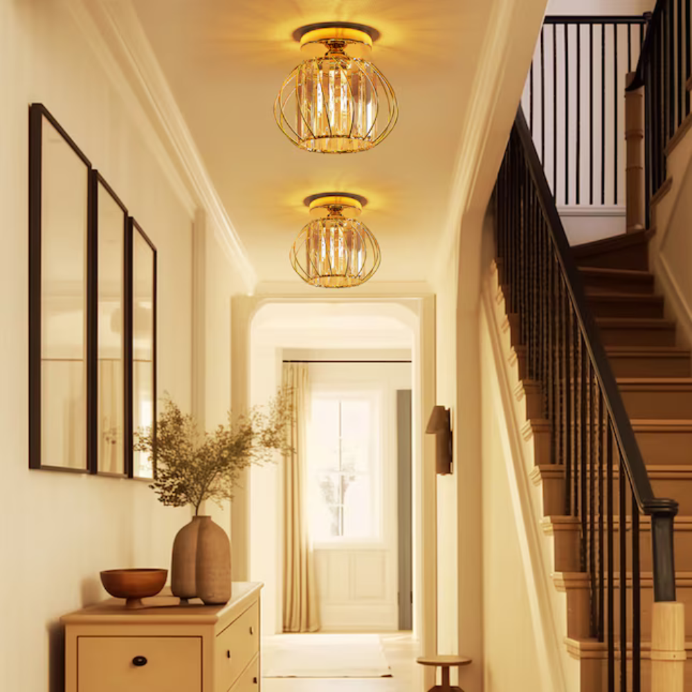 Elegant Crystal Ceiling Light for Modern Interiors | Ridorn
