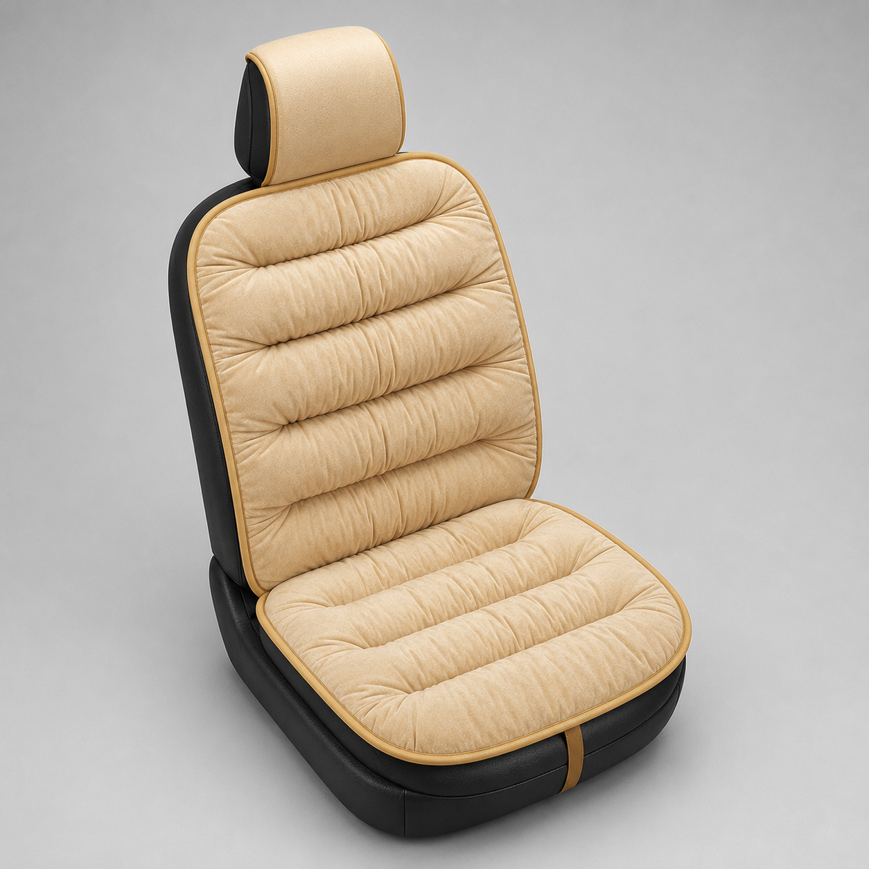 Cushioned Car Seat Cover, Ultra-Comfort Padded Front Seat Protector for Long Drives