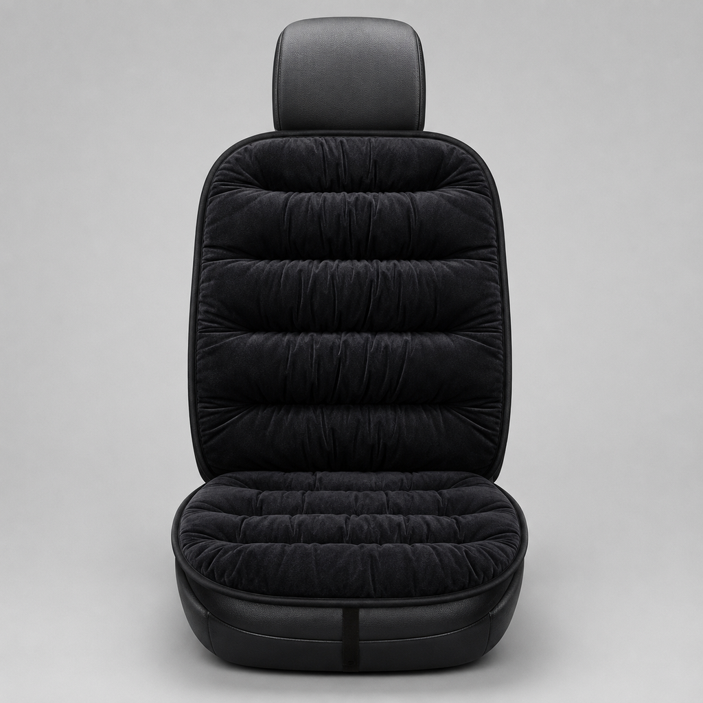 Cushioned Car Seat Cover, Ultra-Comfort Padded Front Seat Protector for Long Drives
