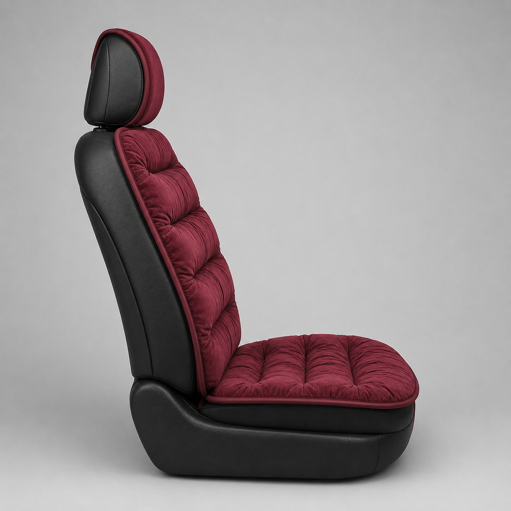 Cushioned Car Seat Cover, Ultra-Comfort Padded Front Seat Protector for Long Drives