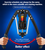 Adjustable Hydraulic Arm Trainer, 10-200 kg Resistance Upper Body Exerciser for Arms & Chest