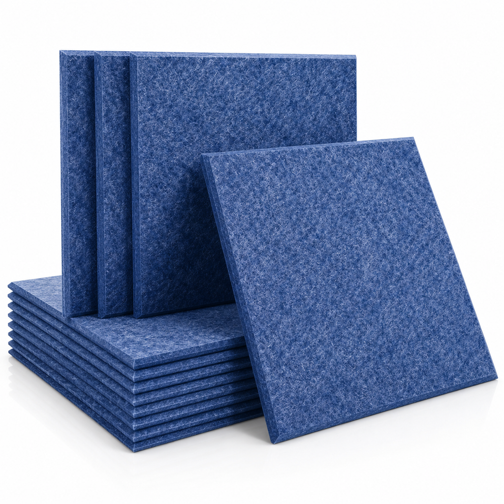 Acoustic Soundproofing Panels, Eco-Friendly Sound Insulation Tiles for Studio, Office & Home