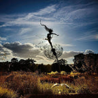 Dancing Fairy Garden Statue, Moving Steel Sculpture Ornament for Yard & Outdoor Decor-Ridorn