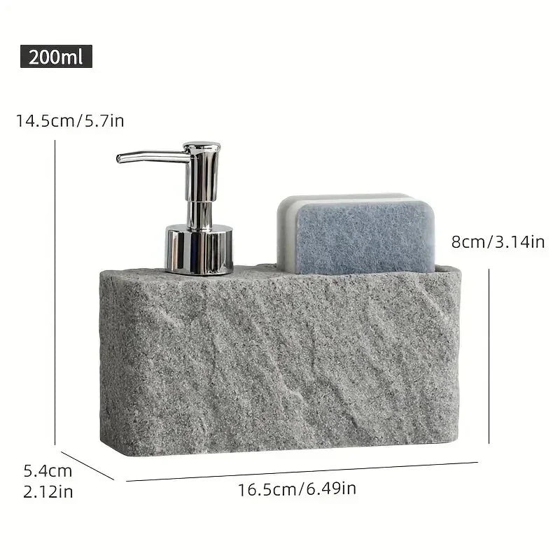Daxan Soap Dispenser with Sponge Holder-Bathroom Accessories-Ridorn