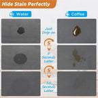 Diatomite Bath Mat, Super Absorbent Non-Slip Stone Mat for Bathroom & Kitchen, Washable-Ridorn