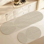 Diatomite Bath Mat, Super Absorbent Non-Slip Stone Mat for Bathroom & Kitchen, Washable-Ridorn